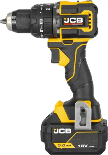 Pro 18V 75Nm Brushless Combi Drill, 2 x 5.0Ah Battery & 4.5A Fast Charger, Compact Hammer Drill Driver for Wood, Metal & Masonry, 3 Year Warranty