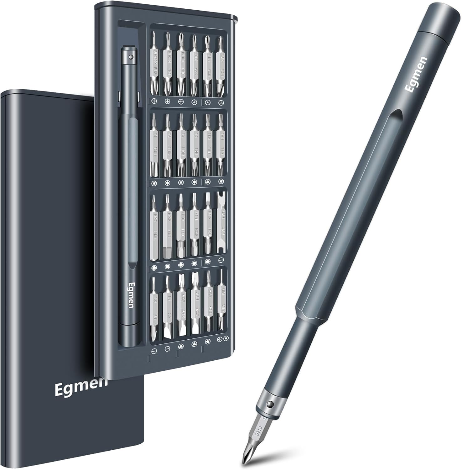 Small Screwdriver Set, 49 in 1 Mini Screwdriver Set with Torx, Phillips, Flat Head, Hex and More, for Jewelers, PC, Glasses, Laptop, Ring Doorbell, Watch, Repair Precision Screw Driver Set Kit 49 in 1 Set