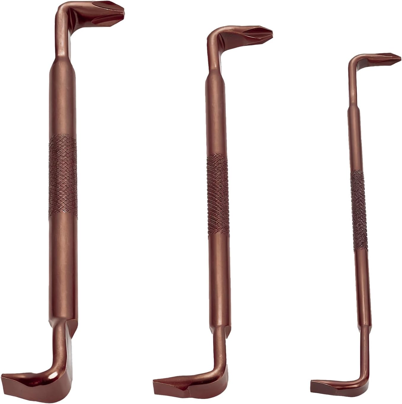 3PCS Right Angle Offset Screwdriver Set, Dual-End Magnetic Phillips & Slotted Screwdrivers, S2 Steel Durable Right Angle Screwdriver for DIY, Repair (PH3-SL8, PH2-SL6, PH1-SL4）