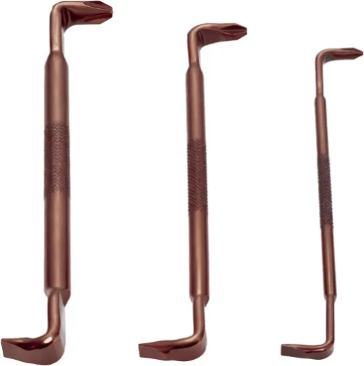 3PCS Right Angle Offset Screwdriver Set, Dual-End Magnetic Phillips & Slotted Screwdrivers, S2 Steel Durable Right Angle Screwdriver for DIY, Repair (PH3-SL8, PH2-SL6, PH1-SL4）