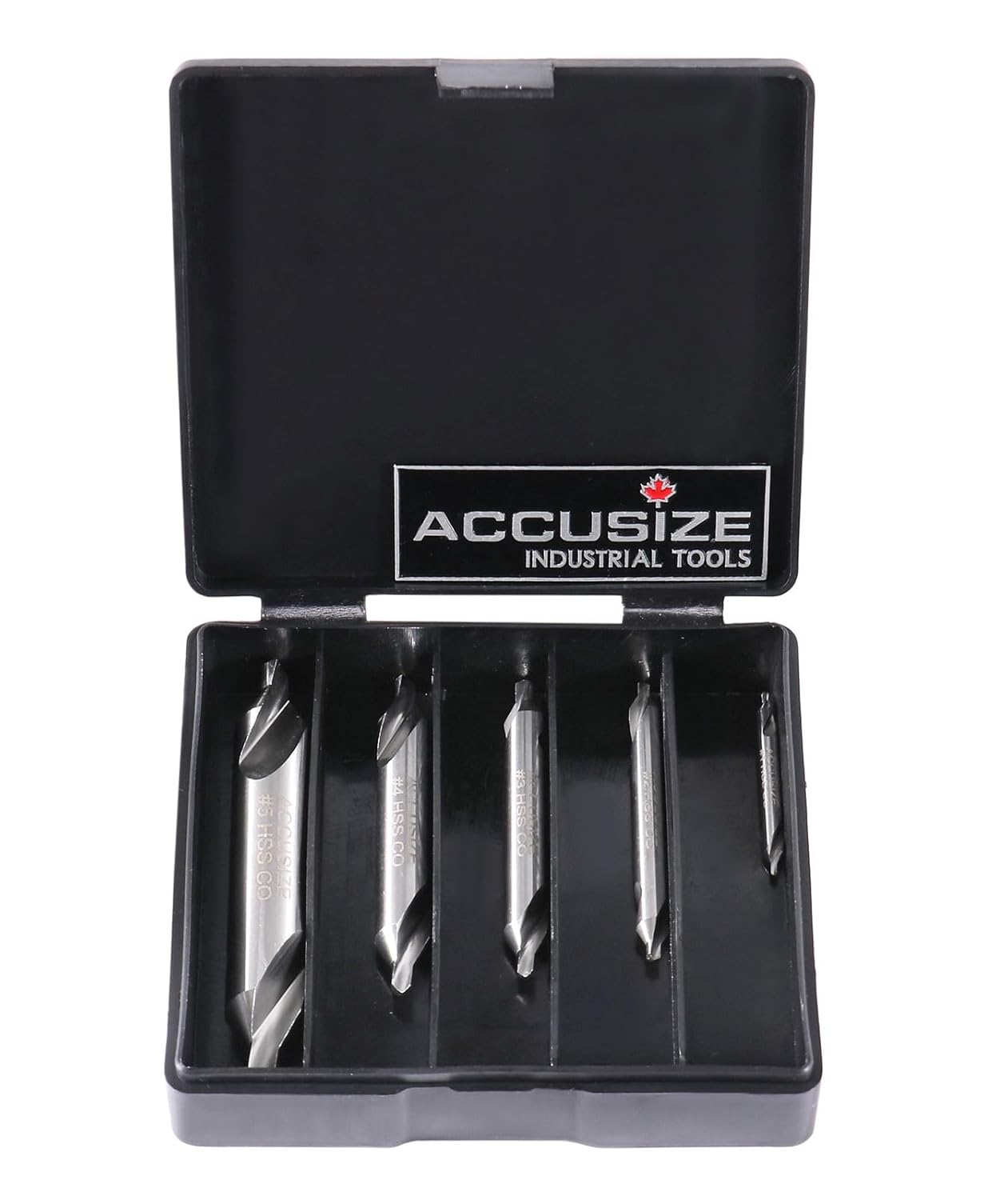 5pc ANSI M42 (H.S.S - + 8% Cobalt) Center Drill Set, 0556-5500