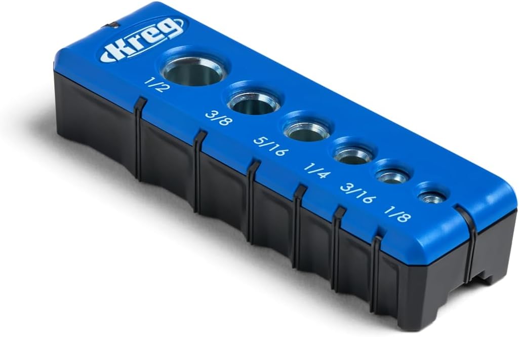 Portable Drilling Guide - 6 Hardened Drill Guides for Carpentry - Craftsman Tool Accessory