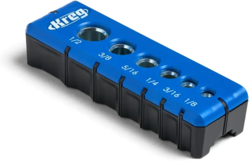 Portable Drilling Guide - 6 Hardened Drill Guides for Carpentry - Craftsman Tool Accessory