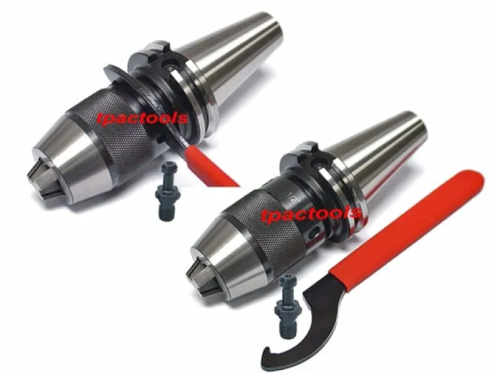 Intergrated CAT40 Keyless Drill Chuck with MAZAK Pull Studs