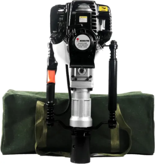4 Stroke 38CC Gas Powered T Post Driver Hammer Drills, Air Cooling Single Cylinder Gasoline Petrol Garden Fencing Tool with Carry bag