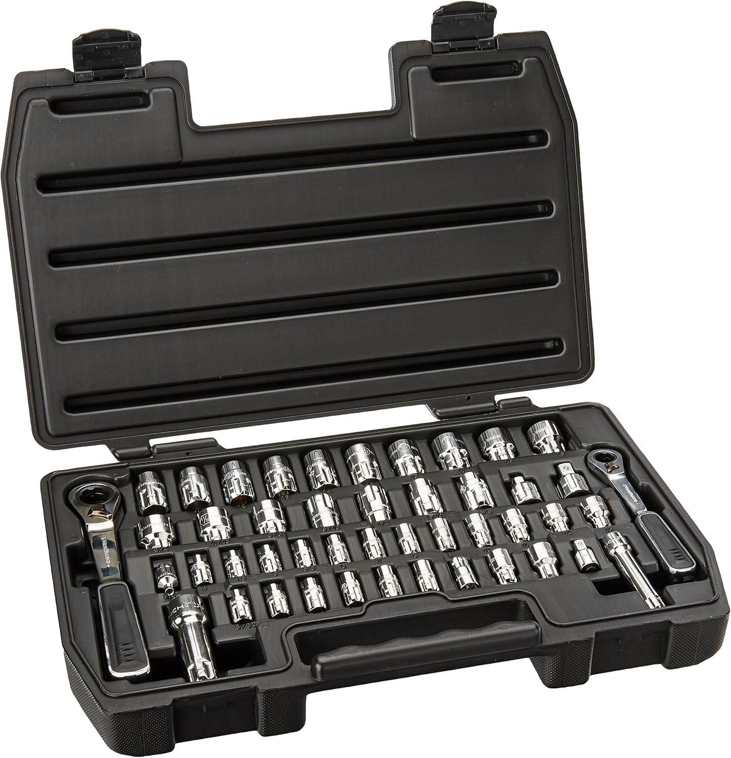 46 Pc - 1/4" & 3/8" Drive 6 Pt - Pass-Thru™ Mechanics Tool Set, SAE/Metric - 8946
