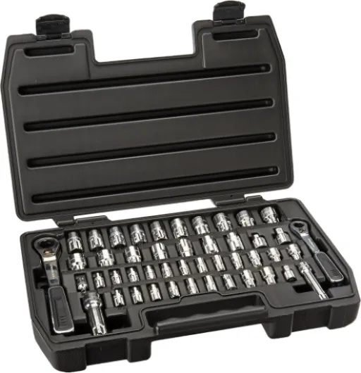 46 Pc - 1/4" & 3/8" Drive 6 Pt - Pass-Thru™ Mechanics Tool Set, SAE/Metric - 8946
