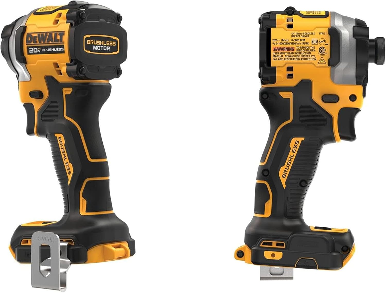 ATOMIC 20V MAX* 1/4 in - Brushless Cordless 3-Speed Impact Driver one-pack Bare Tool (1pack ATOMIC 20V MAX Brushless 1/4 in - 3Speed Drive)