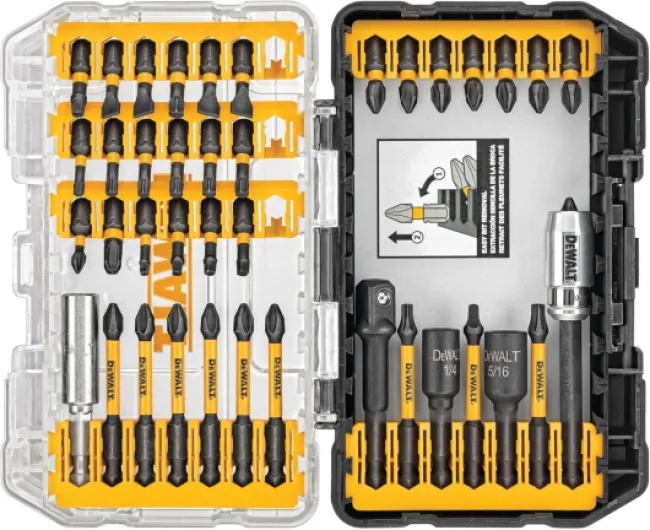 Screwdriver Bit Set, 40 Pcs - Impact Ready, FlexTorq Impact Driver Bit Set with Storage Case (DWA2T40IR) One Size