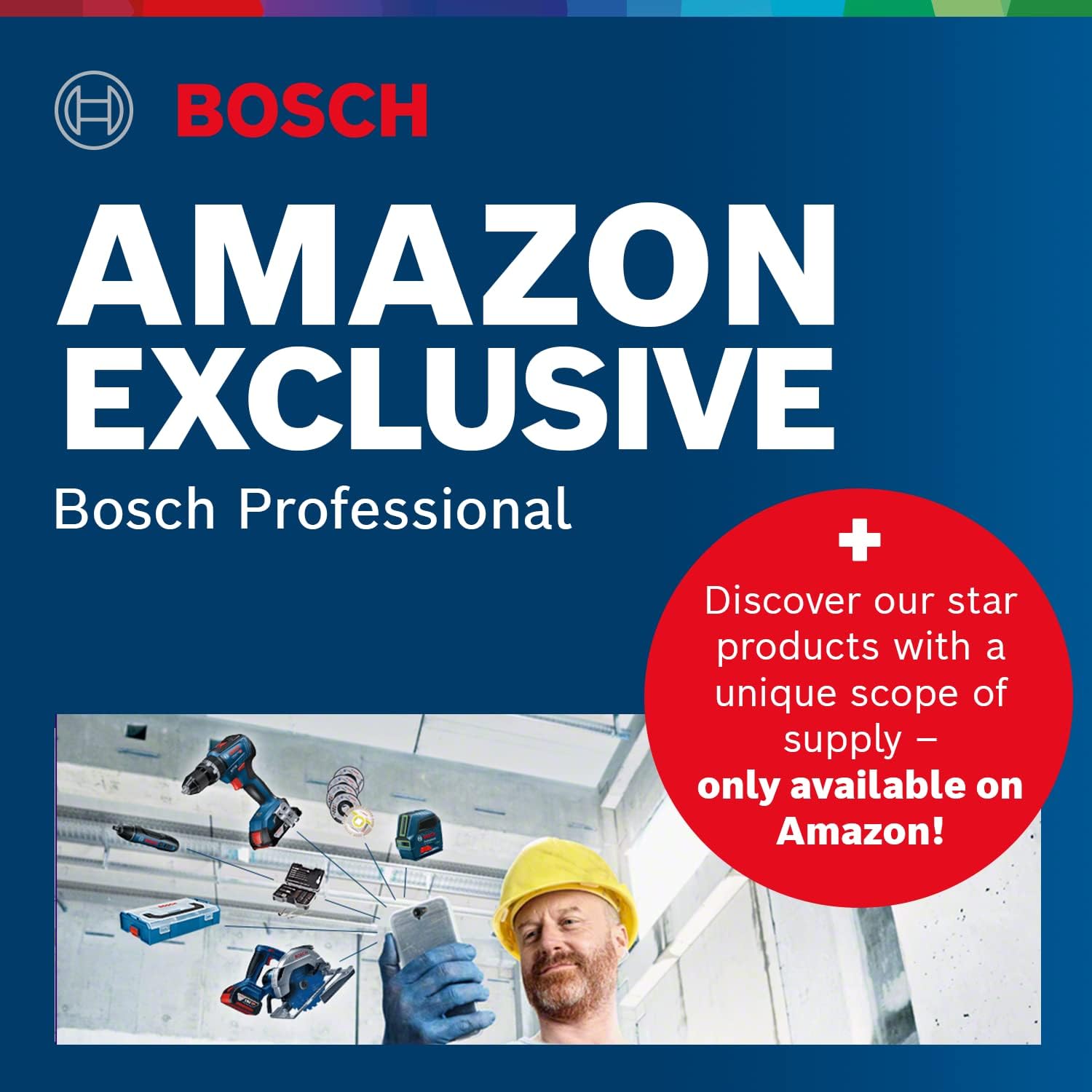 Bosch Professional 18V System Cordless Combi Kit: GSB 18V-55 + GDR 18V-200 (including 2x 3.0Ah battery, charger GAL 18 V-20, L-BOXX) - Amazon Exclusive Set Amazon Exclusive, L-BOXX Set+GDR 18V-200, 2x3.0Ah battery+charger