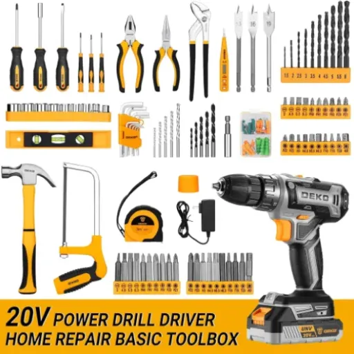 DEKO 20V Cordless Drill Tool Kit Review: a packed toolbox for basic home DIY, with a few shortcuts