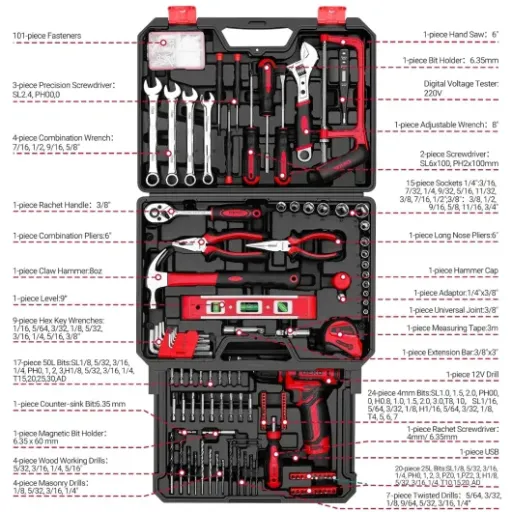 DEKO 238-Piece Tool Kit Review: a practical starter toolbox with a few compromises
