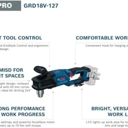 Bosch GRD 18V-127 Review: the right-angle drill that finally fits where nothing else does