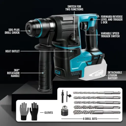 LIROPAU 18V Cordless SDS Drill Review: budget Makita-compatible beater for DIY and light trade