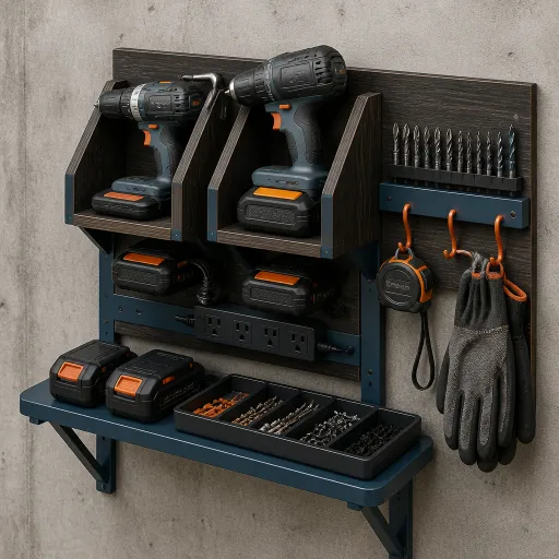 Build a Wall-Mounted Drill Charging Station This Weekend