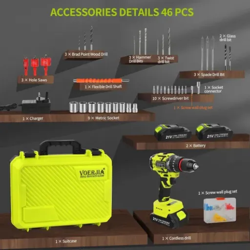 VOERJIA Cordless Drill Review: cheap brushless drill that’s better than it looks (with one big catch)