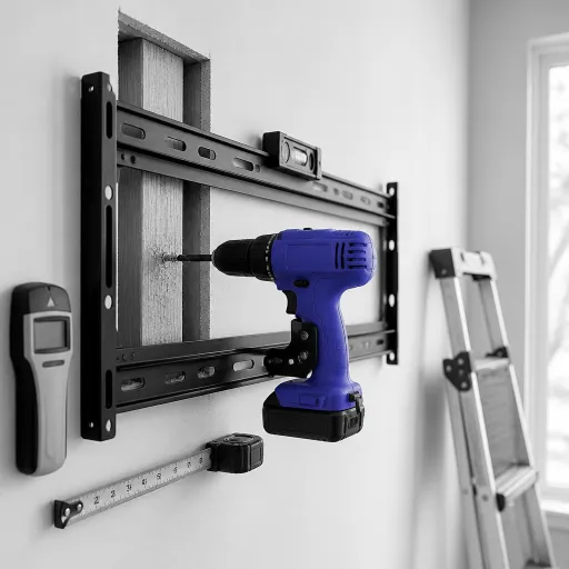 Mount a TV on Any Wall With Just a Cordless Drill: Stud-Anchored, No Guesswork